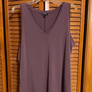 Express Women's Plum Sleeveless Top